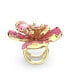 ფოტო #4 პროდუქტის Crystal Flower Pink Florere Cocktail Ring