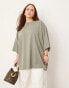 Фото #1 товара ASOS EDITION Curve oversized premium t-shirt in olive