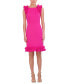 ფოტო #1 პროდუქტის Women's Ruffled-Trim Sheath Dress