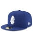 Фото #1 товара Men's Royal Chicago Cubs Cooperstown Collection Wool 59FIFTY Fitted Hat