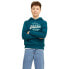 JACK & JONES Logo hoodie Deep Teal / Print White / Winter Green, 12 лет - фото #2