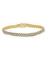 ფოტო #1 პროდუქტის Men's Diamond (3 ct. t.w.) Cuban Link Bracelet in 10K Yellow Gold