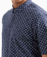 Men's Slim-Fit Tonal Geo Logo-Print Button-Down Shirt