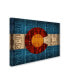 Фото #2 товара Design Turnpike 'Colorado State Flag License Plates' Canvas Art - 32" x 24" x 2"