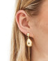 Фото #3 товара DesignB London teardrop stud earrings in gold