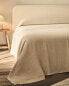 Washed linen bedspread (400 gxm²)