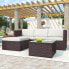 Фото #5 товара Polyrattan Gartenlounge-Set Ecksofa