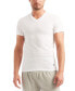 Фото #5 товара Men's Undershirt, Slim Fit Classic Cotton V-Neck 5 Pack