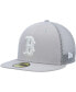 Фото #1 товара Men's Gray Boston Red Sox 2023 On-Field Batting Practice 59FIFTY Fitted Hat
