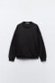 Clean interlock plush sweatshirt