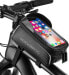 Фото #2 товара Rockbros Bicycle Frame Bag Waterproof for Mobile Phones up to 6.0 Inches with Headphone Hole Mobile Phone Holder Touchscreen Bottom Opening/Side Opening