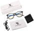 Suertree Blue-Light-Filtering Reading Computer Glasses, Spring Hinge, Anti-Fatigue Glasses, 3 Pieces