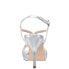 Фото #3 товара Nina Blossom Glitter Open Toe Evening Womens Silver Dress Sandals BLOSSOM-SLVR