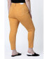 ფოტო #3 პროდუქტის Plus Size Color Mid Rise Ankle Skinny pants