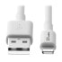 Фото #6 товара Tripp M100-006-WH USB-A to Lightning Sync/Charge Cable (M/M) - MFi Certified - White - 6 ft. (1.8 m) - 1.8 m - Lightning - USB A - Male - Male - White