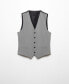 Фото #5 товара Men's Super Slim-Fit Stretch Fabric Suit Vest