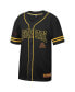 Фото #2 товара Men's Black Arizona State Sun Devils Free Spirited Mesh Button-Up Baseball Jersey