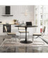 Фото #4 товара Modern Round Dining Table with Patchwork Tabletops and Metal Base