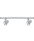 Good Luck ZOO Animal Lucky Multi Dangling Elephant Charm Bracelet For Women Sterling Silver 7.5 Inch