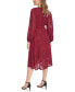 ფოტო #2 პროდუქტის Women's V-Neck Chiffon Fit & Flare Dress