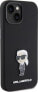 Karl Lagerfeld Karl Lagerfeld KLHCP15SSMHKNPK iPhone 15 6.1" czarny/black Silicone Ikonik Metal Pin