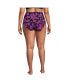 Women's Plus Size Tummy Control High Waisted Bikini Swim Bottoms Print