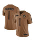 ფოტო #1 პროდუქტის Men's Ahmad Sauce Gardner Brown Distressed New York Jets 2023 Salute To Service Limited Jersey