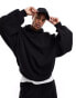 ASOS DESIGN extreme oversized hoodie in black