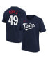 ფოტო #1 პროდუქტის Big Boys Pablo Lopez Navy Minnesota Twins Name and Number T-shirt