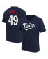 Фото #1 товара Big Boys Pablo Lopez Navy Minnesota Twins Name and Number T-shirt