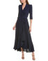 Фото #1 товара Maison Tara Ghost-J Midi Dress Women's Navy 4