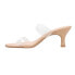 Фото #3 товара Chinese Laundry Yamila Kitten Heels Round Toe Womens Clear Casual Sandals BYSK1