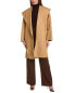 Michael Kors Collection Shawl Clutch Wool Coat Women's L