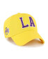 Фото #1 товара Men's Gold Los Angeles Lakers Hand Off Clean Up Adjustable Hat