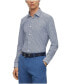 Фото #1 товара Рубашка Hugo Boss Slim-Fit с геометрическим принтом для мужчин