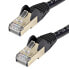 Фото #3 товара StarTech.com 7m CAT6a Ethernet Cable - 10 Gigabit Shielded Snagless RJ45 100W PoE Patch Cord - 10GbE STP Network Cable w/Strain Relief - Black Fluke Tested/Wiring is UL Certified/TIA - 7 m - Cat6a - S/UTP (STP) - RJ-45 - RJ-45