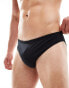 ASOS DESIGN stretch swim brief in black