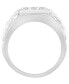 ფოტო #2 პროდუქტის Men's Diamond (1/4 ct. t.w.) Ring in Sterling Silver