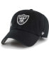 Фото #3 товара Women's Black Las Vegas Raiders Confetti Icon Clean Up Adjustable Hat