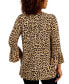 Фото #2 товара Women's Printed Embellished Tunic, Created for Macy's