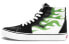 Фото #2 товара Кеды Vans SK8 HI черно-зеленые - женские