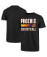 Фото #1 товара Men's Black Phoenix Suns City Edition Club T-shirt
