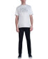 Фото #5 товара Men's Slim-Fit Fringe-Trimmed Logo Graphic T-Shirt