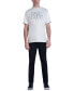 Men's Slim-Fit Fringe-Trimmed Logo Graphic T-Shirt