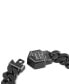 ფოტო #3 პროდუქტის Gunmetal IP Stainless Steel Logo Cuban Link Necklace