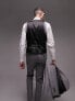 Фото #2 товара Topman textured suit waistcoat in grey