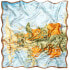 Фото #1 товара Prettystern Ladies 90 cm Quardatic Silk Scarf with Painting Art Motif by Claude Monet