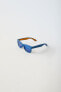 Фото #2 товара Зеркальные солнцезащитные очки в пластиковой оправе ZARA