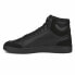 Фото #3 товара Puma Shuffle Mid Fur Lace Up Mens Black Sneakers Athletic Shoes 38760901