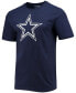 Фото #2 товара Men's Dak Prescott Navy Dallas Cowboys Player Icon Name and Number T-shirt